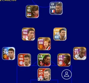 Formations eFootball 2023 Mobile